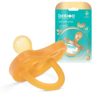Suzeta rotunda din latex Baboo 6 luni+