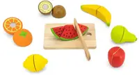 Set din lemn Viga - Fructe pentru tăiat, 7 bucăți