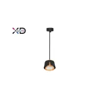Lustra LED suspendata, 1 pendul, 35W, lungime cablu 1m, IP20, carcasa neagra/aurie