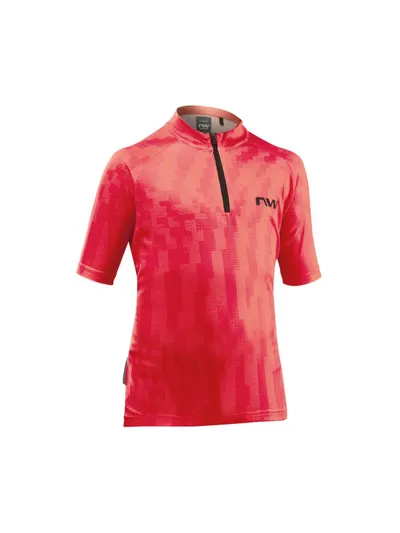Tricou ciclism maneca scurta copii - Force Evo K - rosu Radiant