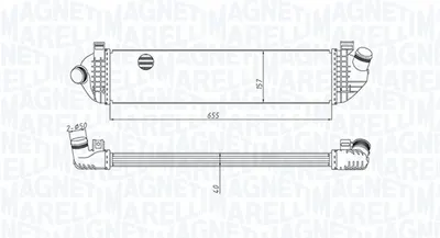 Compresor intercooler potrivit VOLVO C30, V50 1.6D 2.5 03.05-12.12