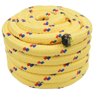 vidaXL Sfoară de Barcă 5 mm 25 m Galben