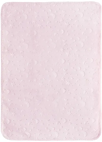 Pătură pentru bebeluși Lorelli - Twinkle, 80 x 110 cm, roz