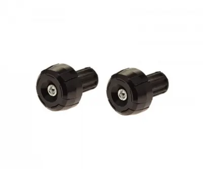 Set 2 capeti ghidon moto rotunzi, culoare negru