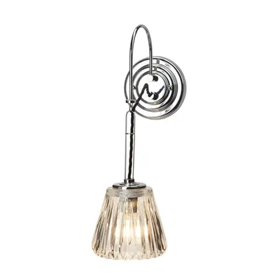 Aplica Demelza 1 Light Wall Light – Polished Chrome