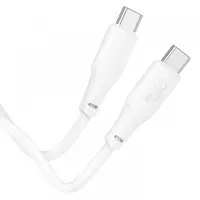 Cablu Date si Incarcare USB-C - USB-C HOCO X93, 100W, 1m, Alb