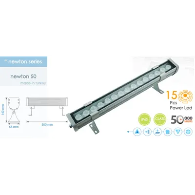 Proiector cu Led 15 X 1 W, 6400 K, Alb, Newton 50
