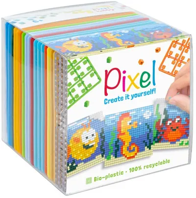 Set de pixeli creativi Pixelhobby Classic - Cube, Animale marine