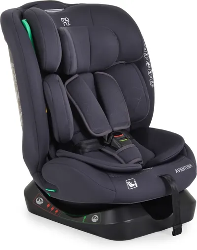 Scaun auto Moni - Aventura, i-Size, 40-150 cm, Grey