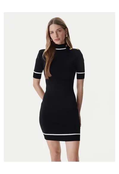 Rochie tricotată - Negru