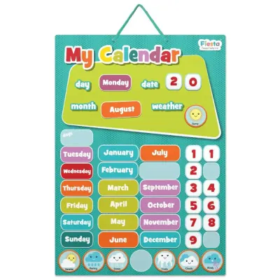 Calendar magnetic cu 38 de piese, 20 x 26 cm