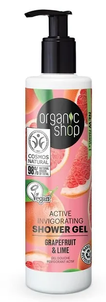 Organic Shop Gel de duș Grapefruit & Lime, 280 ml