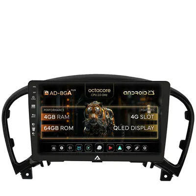 Navigatie Nissan Juke (2010-2019), Android, A-Octacore 4GB RAM + 64GB ROM, 9 Inch - AD-BGA9004+AD-BGRKIT168