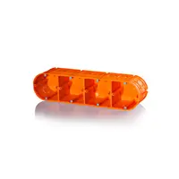 Doză aparat perete solid, cvadruplă, șuruburi 4p x 60mm