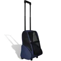 Troller pentru animale de companie multifunctional, pliabil, albastru