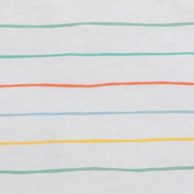 Sac de dormit cu picioruse si talpa antiderapanta Rainbow Stripes 90 cm + manseta 1.0 Tog