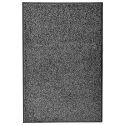 vidaXL Covoraș de ușă lavabil, antracit, 60 x 90 cm