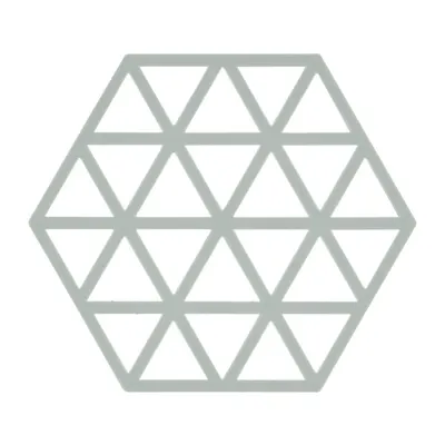 Suport din silicon pentru vase fierbinți Zone Triangles, gri deschis