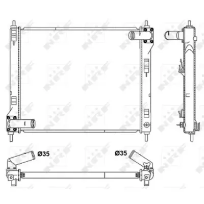 Radiator, racire motor NRF 53061