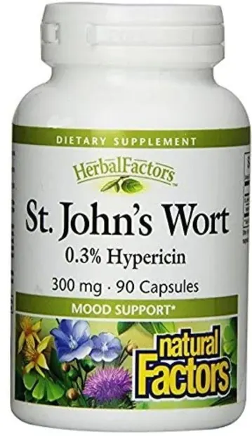 St. John's Wort, 300 mg, 90 capsule, Natural Factors