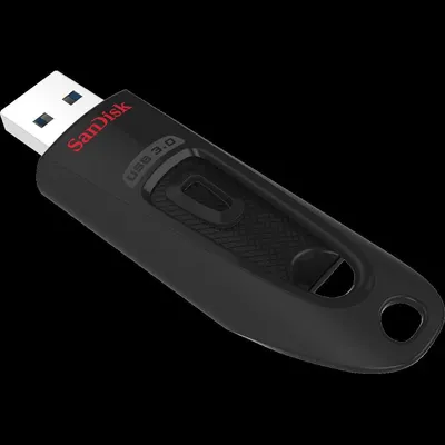 Memorie USB SanDisk Ultra 128 GB, USB 3.0, Negru