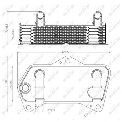 Radiator ulei, ulei motor NRF 31188