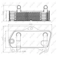 Radiator ulei, ulei motor NRF 31188