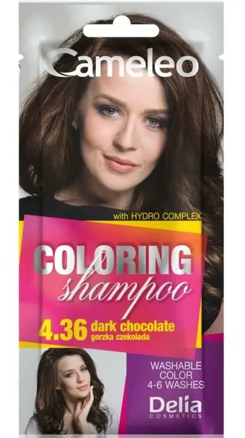 Delia Cameleo Șampon colorant la plic , 4.36 Dark Chocolate, 40 ml