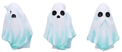 Set de statuete Nemesis Now Adult: Halloween - Three Wise Ghosts, 7.5 cm