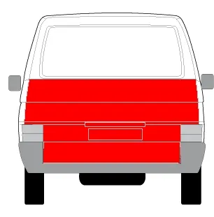Panou reparatie usa spate strat, partea inferioara, inalta VW TRANSPORTER T4 intre 1990-2003