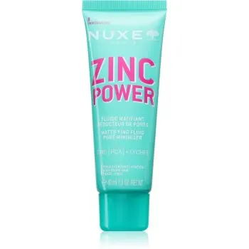 Nuxe Zinc Power Mattifying Fluid fluid matifiant pentru tenul gras, predispus la acnee