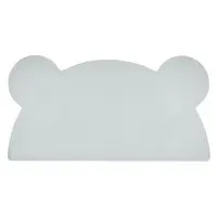 Suport din silicon pentru masă Kindsgut Bear, 48 x 25 cm, albastru deschis