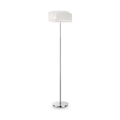Lampa de podea Nastrino, 2 becuri, dulie E14, D:410 mm, H:1560 mm, Alb