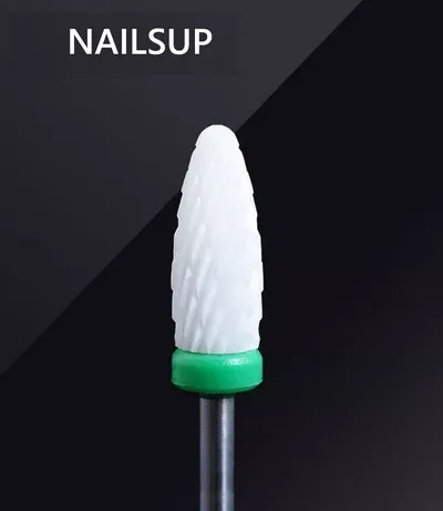 Capat de freza NailsUp Ceramica Indepartare gel Verde 6.0mm