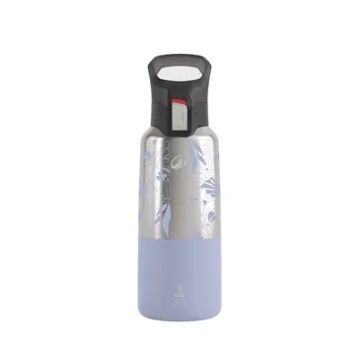 Termos inox cu capac cu deschidere rapidă pentru Drumeție 900 0,5L Mov deschis