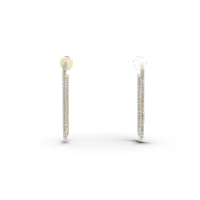 Cercei din aur galben cu diamante de 1.45ct