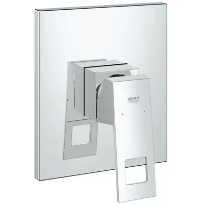 Baterie de dus Grohe 19898000, incastrata, monocomanda, fara corp incastat, levier metalic, fixare ascunsa, Crom
