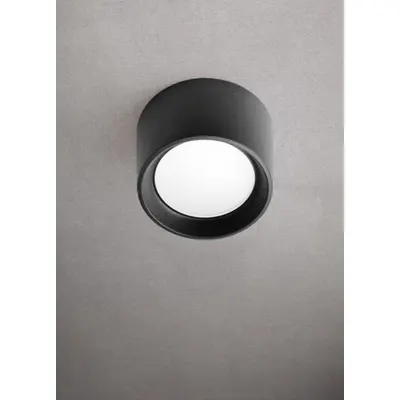 Plafoniera Livia 10W 3000K-6500K IP55, negru, Fumagalli