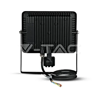 VT-50-S 50W 4400lm 3000K 230V IP65 black sensor