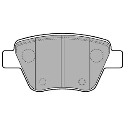 Set placute frana, frana disc DELPHI LP2178