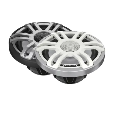Difuzoare Marine Hertz HMX 6.5 S-LD/ SW / G, Alb / Negru, set coaxial 2 căi, 165mm, 75W RMS