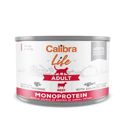 Calibra Cat Life can Adult Beef 200 g