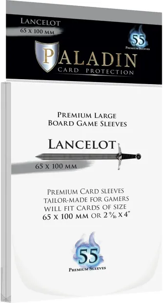 Protecții pentru carduri Paladin Card Protection - Lancelot, Premium Large, 65 х 100 mm (55 buc)