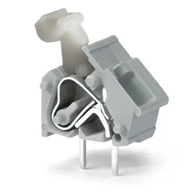 Stackable PCB terminal block; push-button; 2.5 mm²; Pin spacing 7.5/7.62 mm; 1-pole; CAGE CLAMP®; commoning option; 2,50 mm²; orange