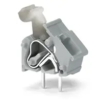 Stackable PCB terminal block; push-button; 2.5 mm²; Pin spacing 7.5/7.62 mm; 1-pole; CAGE CLAMP®; commoning option; 2,50 mm²; orange
