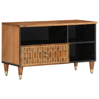 Gossi dulap tv, 80x33x46 cm, lemn masiv de mango