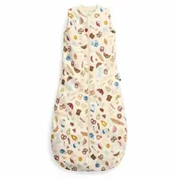 Sac de dormit, ErgoPouch, Jersey, 3-12 luni, 6-10 kg, TOG 0.2, Bumbac organic, Fermoar bidirectional, Lavabil la masina, Croiala slim fit, Certificat non-toxic, Premiat in Australia, Bon Appetit, Bej