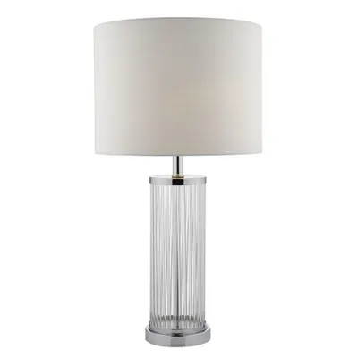 Veioza Olalla Table Lamp Polished Chrome Clear Glass With Shade
