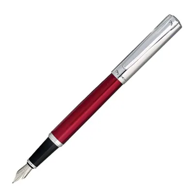Set 2 x Stilou Paradise cu Penita Iridium Paradise, Rosu, Accesorii Cromate, X-PEN