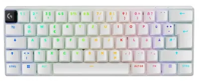 Tastatura gaming Logitech - PRO X 60 LIGHTSPEED, wireless, Tactile, albă